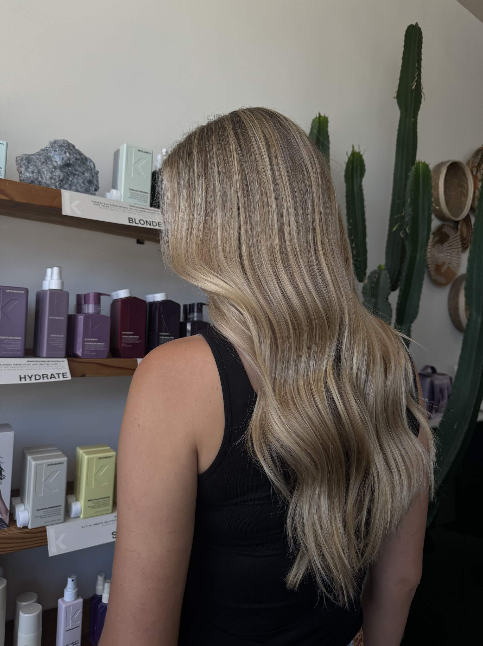 Hair color by Karina